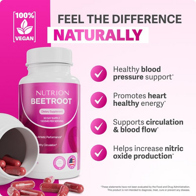 Nutrion Organic Beetroot Capsules