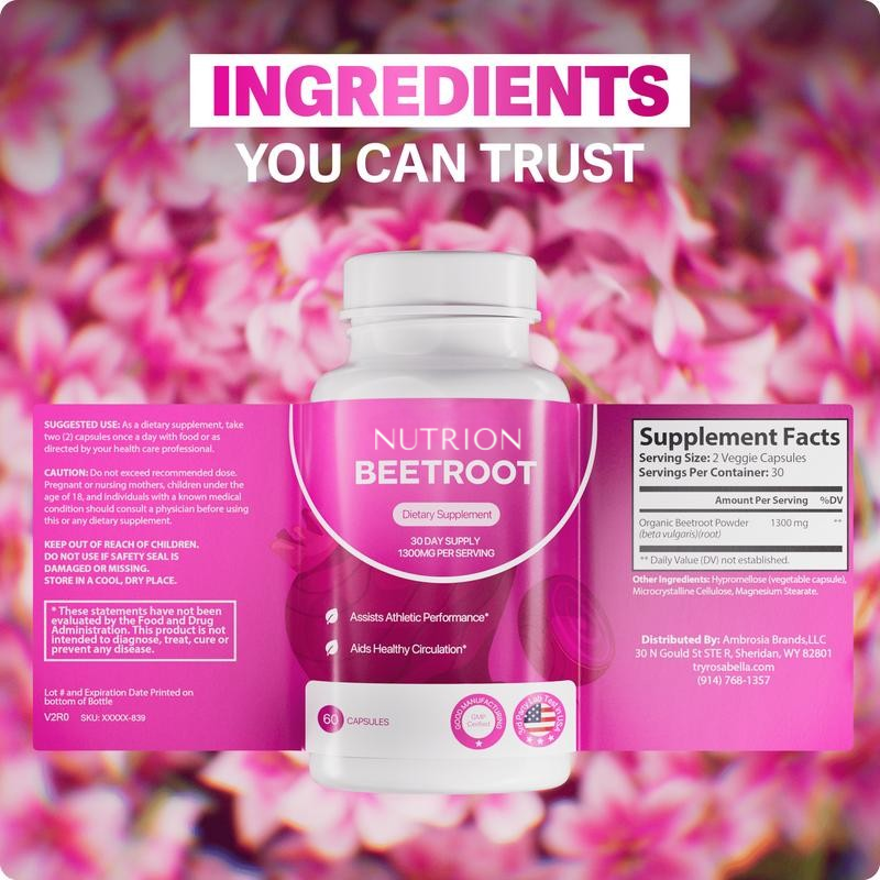 Nutrion Organic Beetroot Capsules